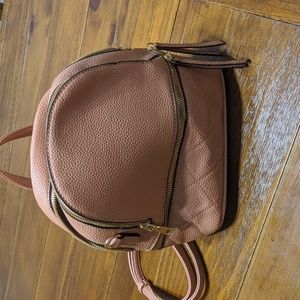 Mini Beige Backpack